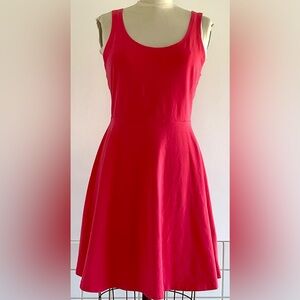 EXPRESS Sleeveless Dress with Scoop Neck Sweet & FlirtyStretch Cotton Knit Size